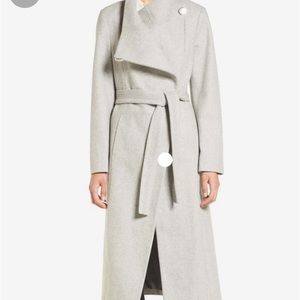 Kenneth Cole fencer Melton wool Maxi coat grey 6